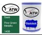 Preview: Saab, Pine Green Metallic, 140B: 500ml Lackdose, von ATW Autoteile West.